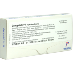 Verpackungsbild (Packshot) von GENCYDO 0,1% Injektionslösung