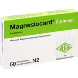 Verpackungsbild (Packshot) von MAGNESIOCARD 2,5 mmol Filmtabletten
