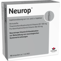 Verpackungsbild (Packshot) von NEUROP Injektionslösung Ampullen