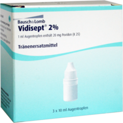 Verpackungsbild (Packshot) von VIDISEPT 2% Augentropfen