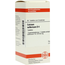 Verpackungsbild (Packshot) von CALCIUM SULFURICUM D 4 Tabletten