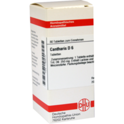 Verpackungsbild (Packshot) von CANTHARIS D 6 Tabletten
