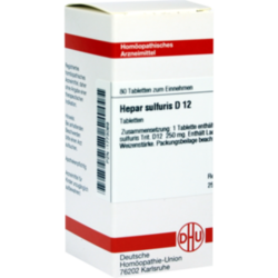 Verpackungsbild (Packshot) von HEPAR SULFURIS D 12 Tabletten