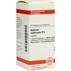 Verpackungsbild (Packshot) von NATRIUM SULFURICUM D 3 Tabletten