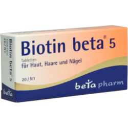 Verpackungsbild (Packshot) von BIOTIN BETA 5 Tabletten