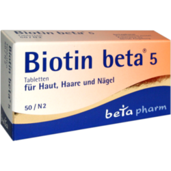 Verpackungsbild (Packshot) von BIOTIN BETA 5 Tabletten