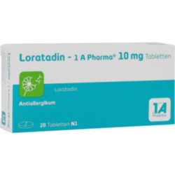 Verpackungsbild (Packshot) von LORATADIN-1A Pharma Tabletten