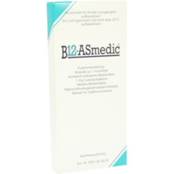 Verpackungsbild (Packshot) von B12 ASMEDIC Injektionslösung Ampullen