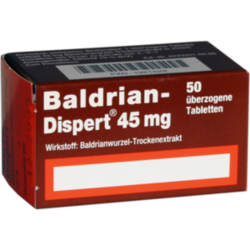 Verpackungsbild (Packshot) von BALDRIAN DISPERT 45 mg überzogene Tabletten