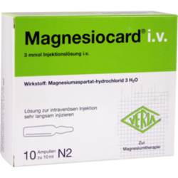 Verpackungsbild (Packshot) von MAGNESIOCARD i.v. Injektionslösung