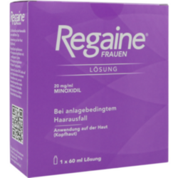 Verpackungsbild (Packshot) von REGAINE Frauen 20 mg/ml Lsg.z.Anw.a.d.Kopfhaut