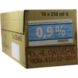 Verpackungsbild (Packshot) von ISOTONISCHE NaCl 0,9% DELTAMEDICA Inf.-Lsg.Glasfl.