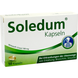 Verpackungsbild (Packshot) von SOLEDUM 100 mg magensaftresistente Kapseln