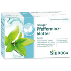 Verpackungsbild (Packshot) von SIDROGA Pfefferminzblätter Tee Filterbeutel