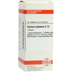 Verpackungsbild (Packshot) von KALIUM JODATUM D 12 Tabletten