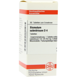 Verpackungsbild (Packshot) von BISMUTUM SUBNITRICUM D 4 Tabletten