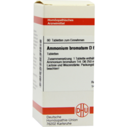 Verpackungsbild (Packshot) von AMMONIUM BROMATUM D 6 Tabletten