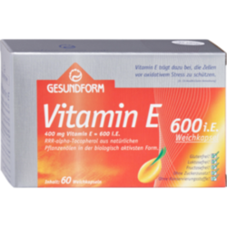 Verpackungsbild (Packshot) von GESUNDFORM Vitamin E 400 mg Kapseln