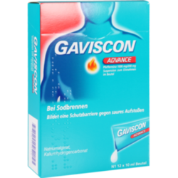 Verpackungsbild (Packshot) von GAVISCON Advance Pfefferminz Suspension