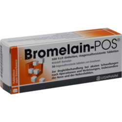 Verpackungsbild (Packshot) von BROMELAIN POS magensaftresistente Tabletten