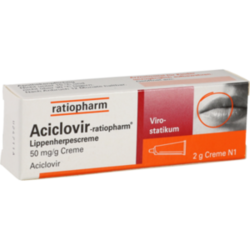 Verpackungsbild (Packshot) von ACICLOVIR-ratiopharm Lippenherpescreme