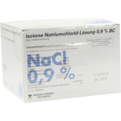 Verpackungsbild(Packshot) von ISOTONE NaCl Lösung 0,9% BC Plast.Amp.Inj.-Lsg.