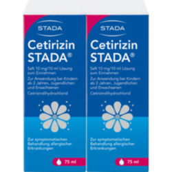 Verpackungsbild (Packshot) von CETIRIZIN STADA Saft 10 mg/10 ml