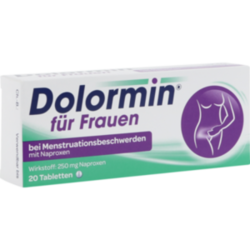 Verpackungsbild (Packshot) von DOLORMIN für Frauen Tabletten