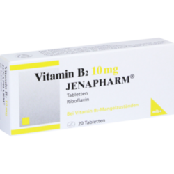 Verpackungsbild(Packshot) von VITAMIN B2 10 mg Jenapharm Tabletten