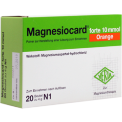 Verpackungsbild (Packshot) von MAGNESIOCARD forte 10 mmol Orange Plv.z.H.e.L.z.E.