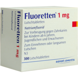 Verpackungsbild (Packshot) von FLUORETTEN 1,0 mg Tabletten