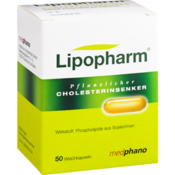 Verpackungsbild(Packshot) von LIPOPHARM Pflanzlicher Cholesterinsenker Kapseln