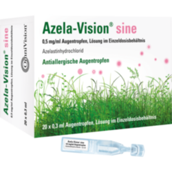 Verpackungsbild (Packshot) von AZELA-Vision sine 0,5 mg/ml Augentr.i.Einzeldosis.