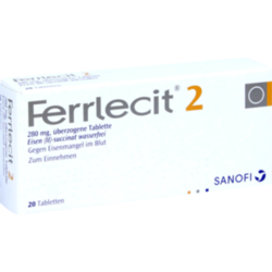 Verpackungsbild (Packshot) von FERRLECIT 2 überzogene Tabletten