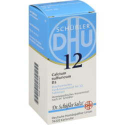 Verpackungsbild (Packshot) von BIOCHEMIE DHU 12 Calcium sulfuricum D 3 Tabletten