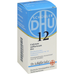 Verpackungsbild (Packshot) von BIOCHEMIE DHU 12 Calcium sulfuricum D 12 Tabletten