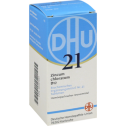 Verpackungsbild (Packshot) von BIOCHEMIE DHU 21 Zincum chloratum D 12 Tabletten