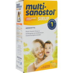 Verpackungsbild (Packshot) von MULTI SANOSTOL Sirup ohne Zuckerzusatz