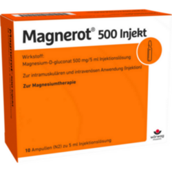 Verpackungsbild (Packshot) von MAGNEROT 500 Injekt Ampullen