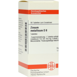 Verpackungsbild (Packshot) von ZINCUM METALLICUM D 8 Tabletten