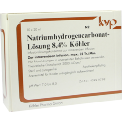 Verpackungsbild (Packshot) von NATRIUMHYDROGENCARBONAT-Lösung 8,4% Köhler
