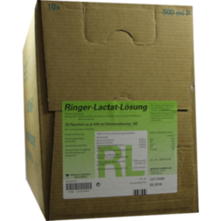 Verpackungsbild(Packshot) von RINGER LACTAT Plastik Infusionslösung