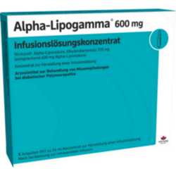 Verpackungsbild (Packshot) von ALPHA-LIPOGAMMA 600 mg Infusionslsg.-Konzentrat