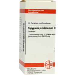 Verpackungsbild (Packshot) von SYZYGIUM JAMBOLANUM D 4 Tabletten