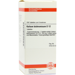 Verpackungsbild (Packshot) von KALIUM BICHROMICUM D 12 Tabletten