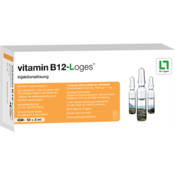 Verpackungsbild (Packshot) von VITAMIN B12-LOGES Injektionslösung Ampullen