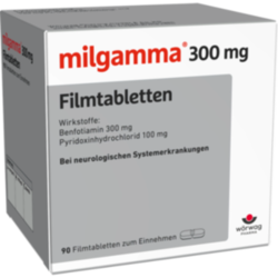 Verpackungsbild (Packshot) von MILGAMMA 300 mg Filmtabletten