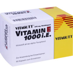 Verpackungsbild (Packshot) von VITAGUTT Vitamin E 1000 Weichkapseln