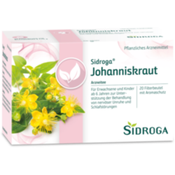 Verpackungsbild (Packshot) von SIDROGA Johanniskraut Tee Filterbeutel