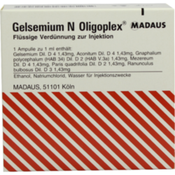 Verpackungsbild (Packshot) von GELSEMIUM N Oligoplex Ampullen